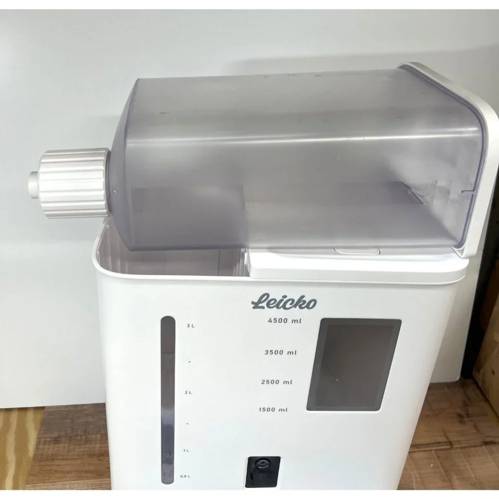 Leicko 4500ml Automatic Pet Feeder With LCD Display & Dual Bowls For Food & Wate